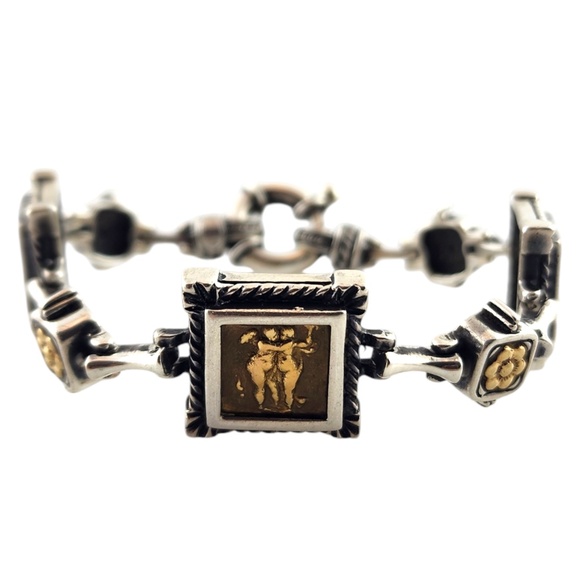 Tagliamonte 18K Yellow Gold & Sterling Psyche & Eros Bracelet #18556 - Picture 1 of 8